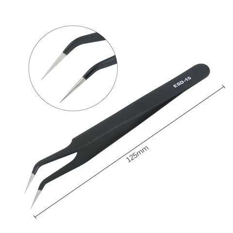 Антистатический зажим для удаления микросхем печатной платы с 4-зубцами, захват, инструмент для захвата, пинцет ESD для ремонта печатных плат компьютера