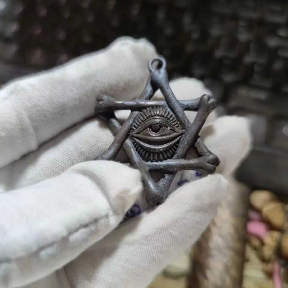 Винтажные латунные подвесные фигурки Глаз Бога миниатюрные художественные
