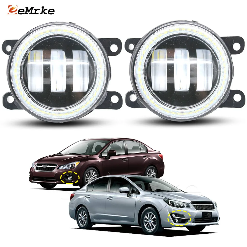 Обновление светодиодных противотуманных фар Angel Eyes DRL для Subaru Impreza IV 2012 2013 2014 2015 2016