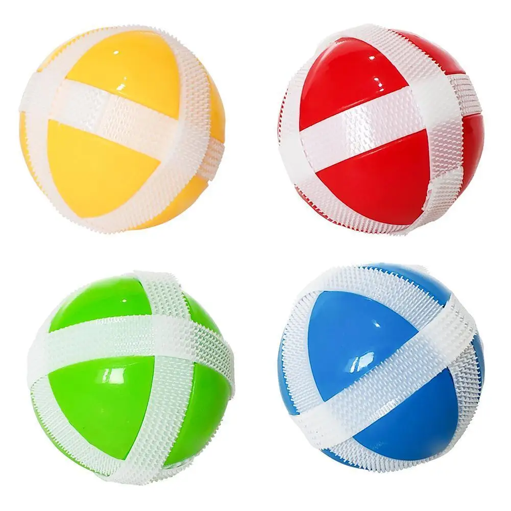 

1pc Kids Sucker Sticky Ball Toy Outdoor Sports Catch Ball Game Set Throw And Catch Parent-Child Interactive Toys