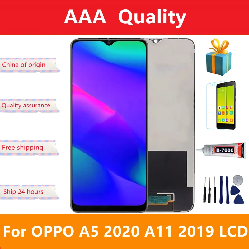 

Original For Oppo A5 (2020) LCD CPH1931 Display Screen Touch Panel Digitizer Replacement For Oppo A11 2019 LCD PCHM10 Parts