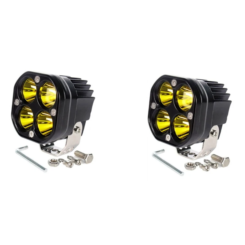

2 шт. 3-дюймовый квадратный рабочий светильник LED40W, мотоциклетный прожектор, модифицированный автомобисветильник светильник для внедорожни...