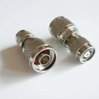 1x rp tnc to n connector coax socket rp tnc male to n male plug rp tnc n nickel plated straight coaxial rf adapters