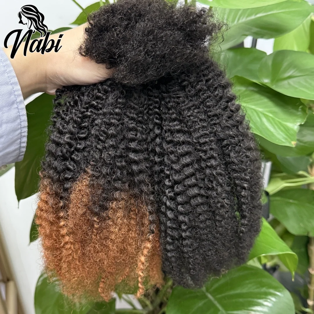 Фото Пучки человеческих волос для Locs Braids 4C Afro Kinky Curly Bulk Extension Braid 16Inch Raw Virgin Hair Необработанные объемные волосы без утка №2