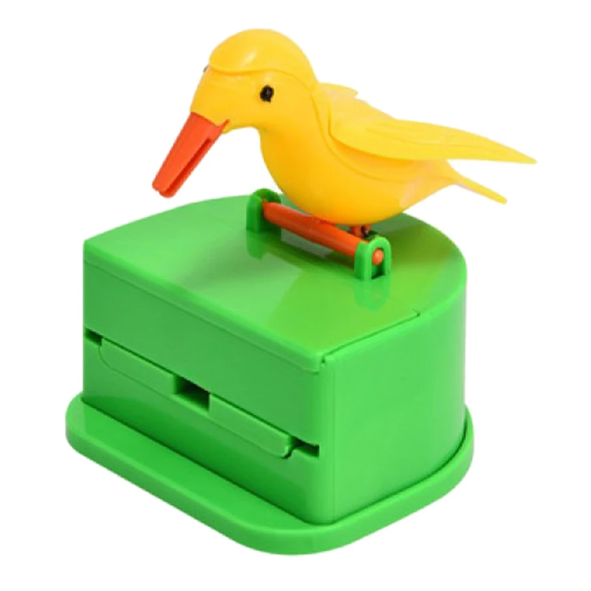 

Bird Toothpick Box Home Personality Creative Press Toothpick Can Cute Cartoon Intelligent Automatic Pop-Up Toothpick