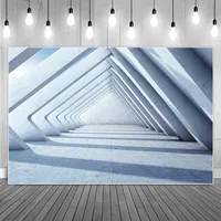 Top Floor Gazebo Hallway Photography Backdrops Triangular Building Corridor Photographic Backgrounds Portrait Accessory Props