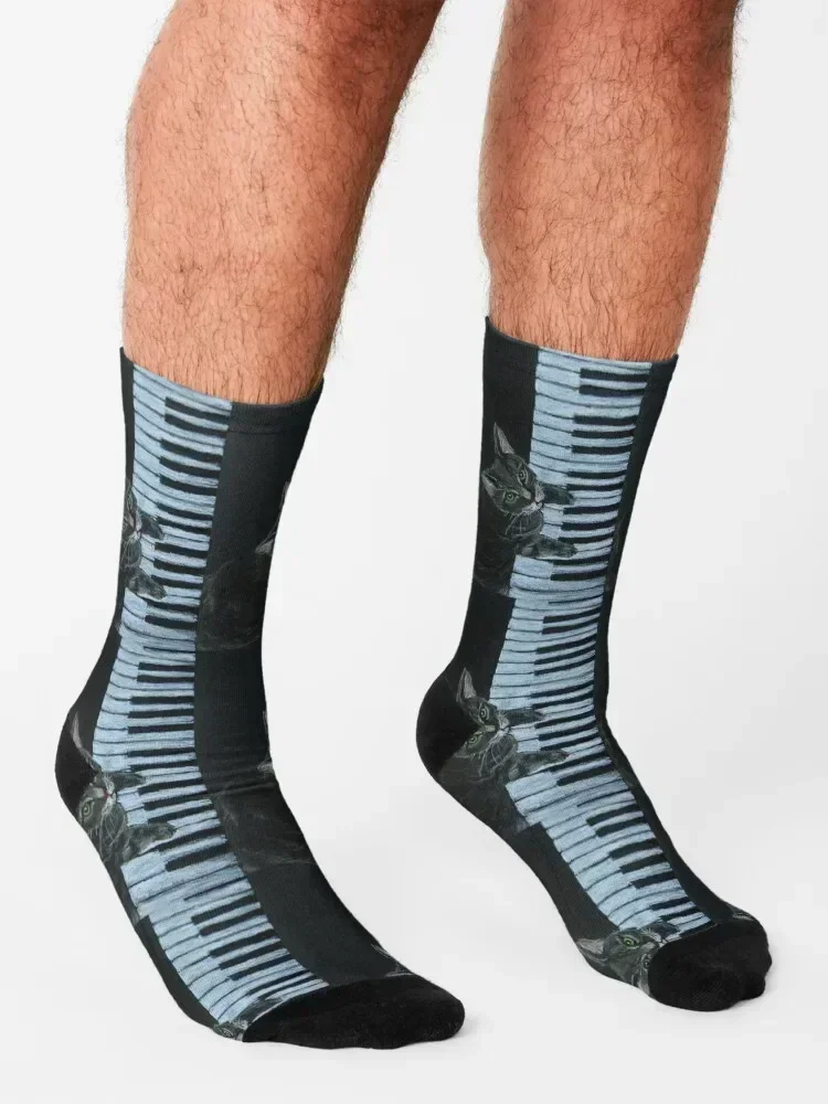 Носки Catgang Meowzart с героями мультфильмов в стиле ретро мужские носки женские