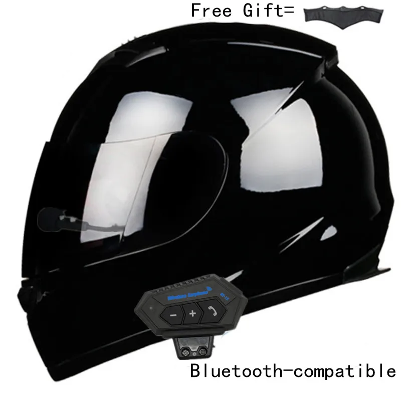 

Мотоциклетный шлем, совместимый с Bluetooth, на все лицо, аксессуары для мотокросса