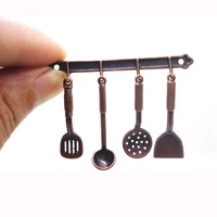 dollhouse decoration accessories 5pcs kitchen dollhouse miniature spoon shovel cookware tools diy accessories kit