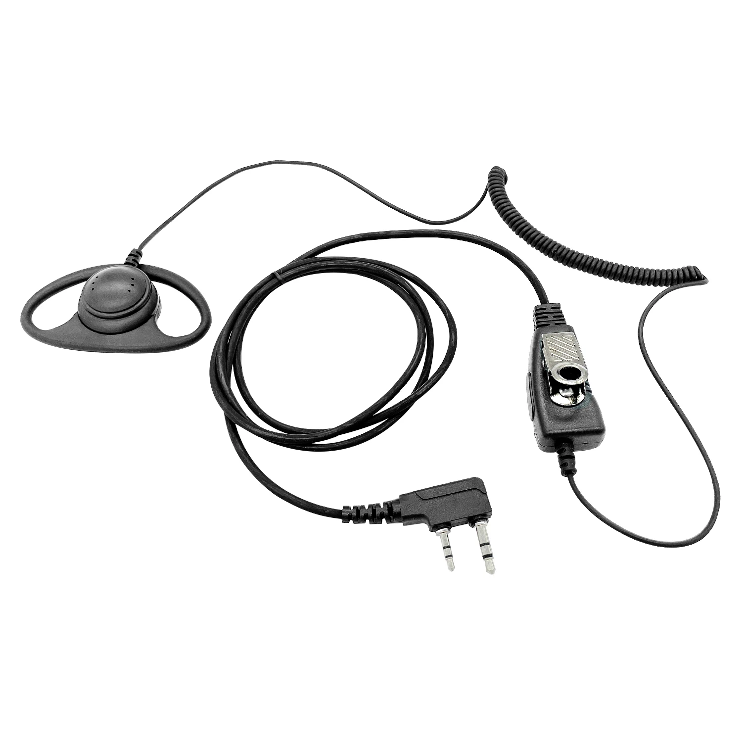 PTT MIC D Shape Earpiece Headset for baofeng BF-F8HP, BF-F9, BF-F9 V2+, RD-5R  Walkie Talkie Ham Radio Hf Transceiver Handy