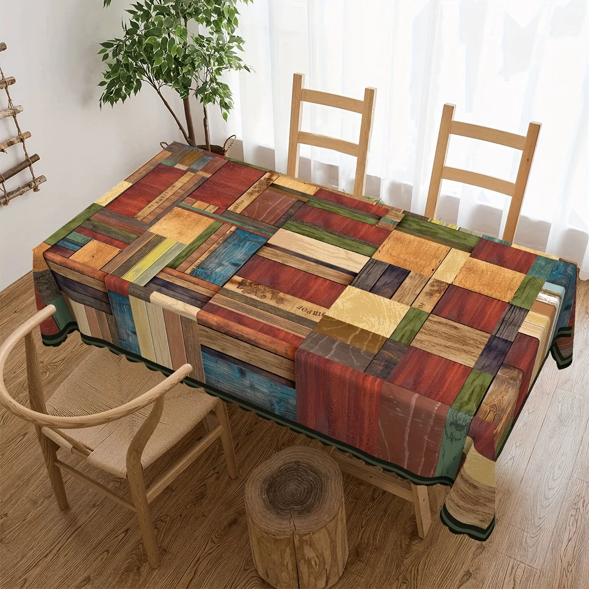 

Скатерть из полиэстера, геометрический принт