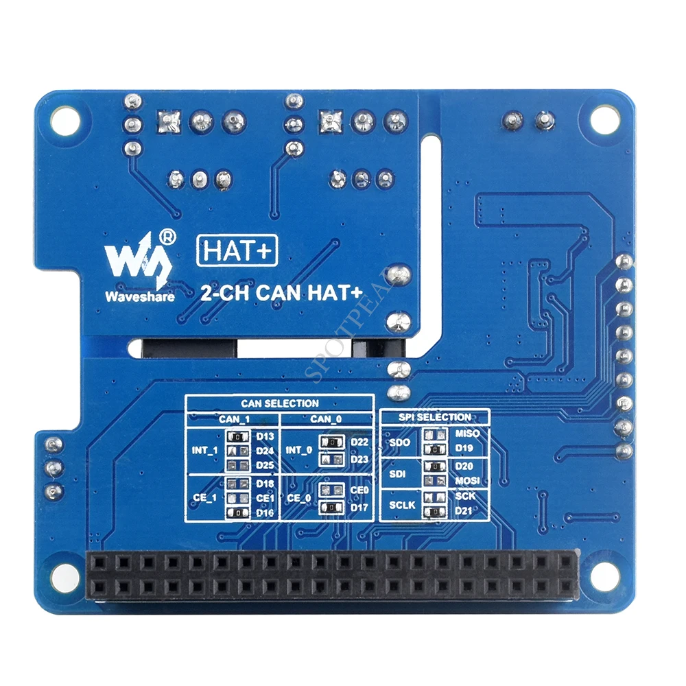 Двухканальная Изолированная Плата расширения Raspberry Pi CAN bus имеет встроенные