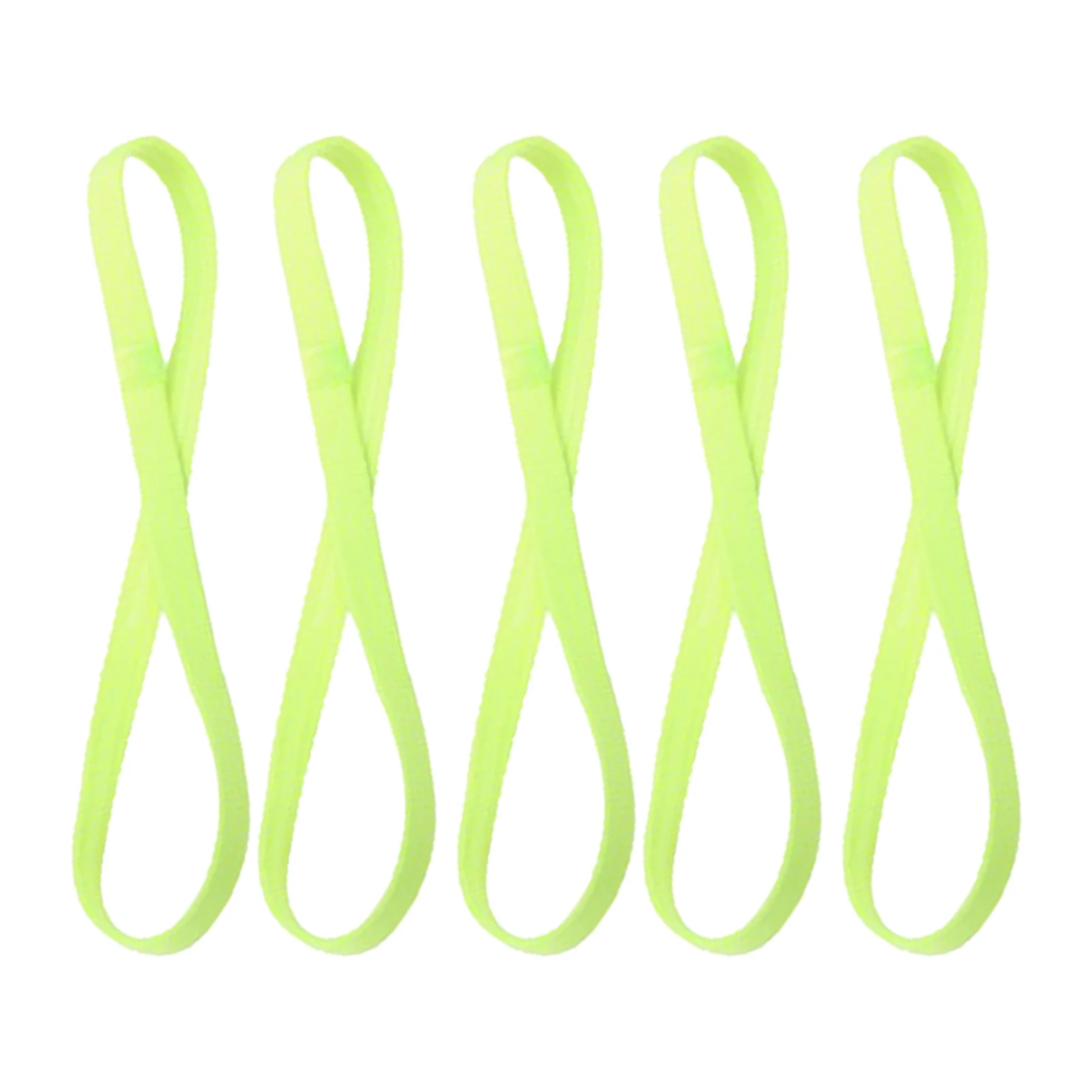 

5pcs Adult Accessories Assorted Colors Absorb Sweat Elastic Strap Daily Wear Cloth Durable Exercise Sports Headband Adjustable