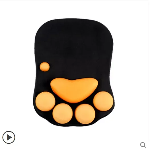 Mouse Pad Wrist Pad Hand Rest Cute Cartoon Personality 3D Office Wrist Pad Cat Claw Cute Computer Laptop Desktop Soft