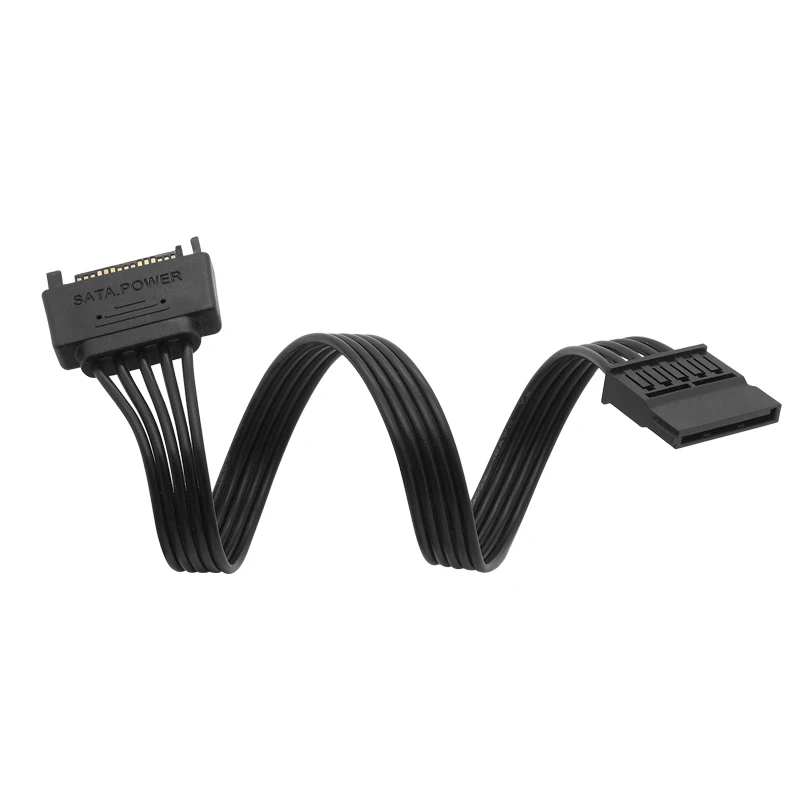 Кабель-удлинитель SATA, 15 контактов, 22 см, 1-2 дюйма