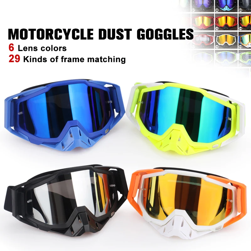 

New Protective Glasses Motorcycle Outdoor Sports Windproof Dustproof Eye Glasses Ski Snowboard Goggles Motocross Riot Control 2