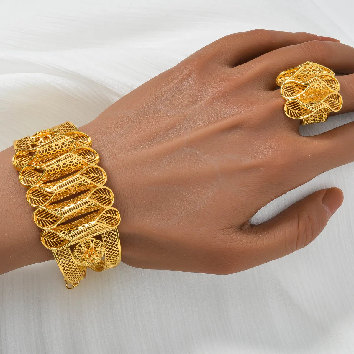 Diana Baby новинка 2024 комплекты ювелирных изделий браслет золотого цвета модное