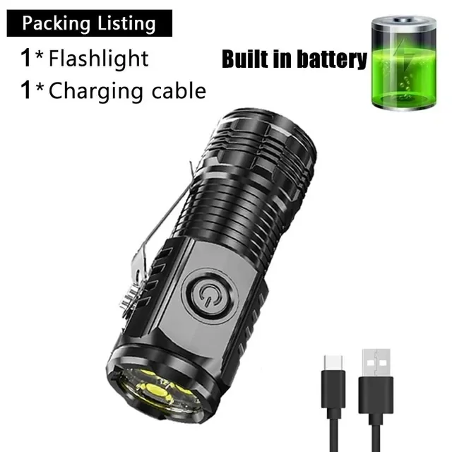 

Портативный мини-фонарик 3LED ABS пластик
