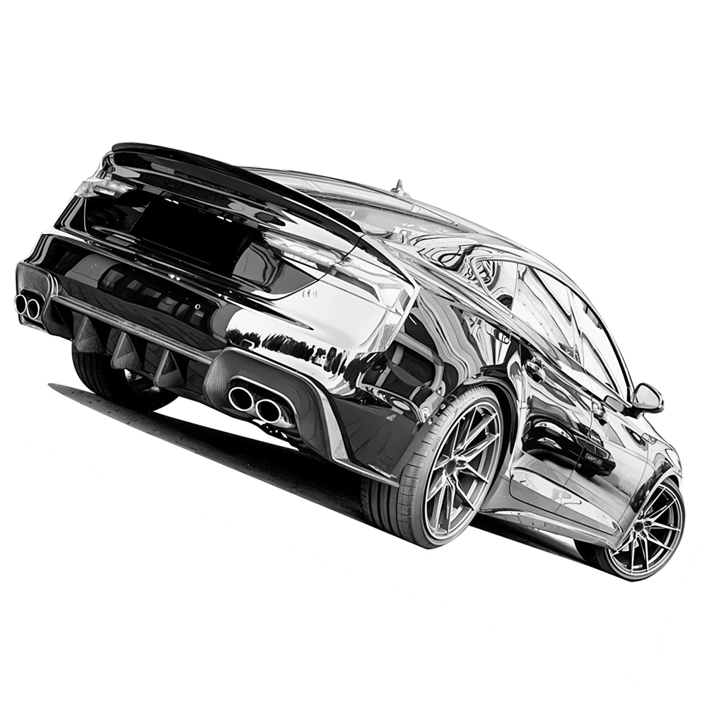 Задний бампер из сухого углеродного волокна диффузор для Audi 20-23 B9 A5 Sline/S5 Sportback Sedan