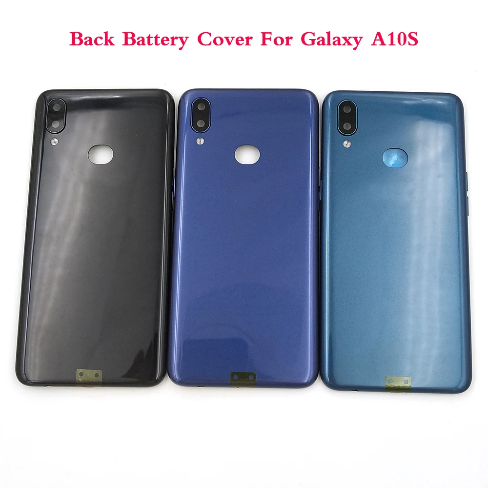 

For Samsung Galaxy A10S A107F Plastic Back Battery Cover Rear Door Housing Case Panel Replace For SAMSUNG a10s With Camera Lens