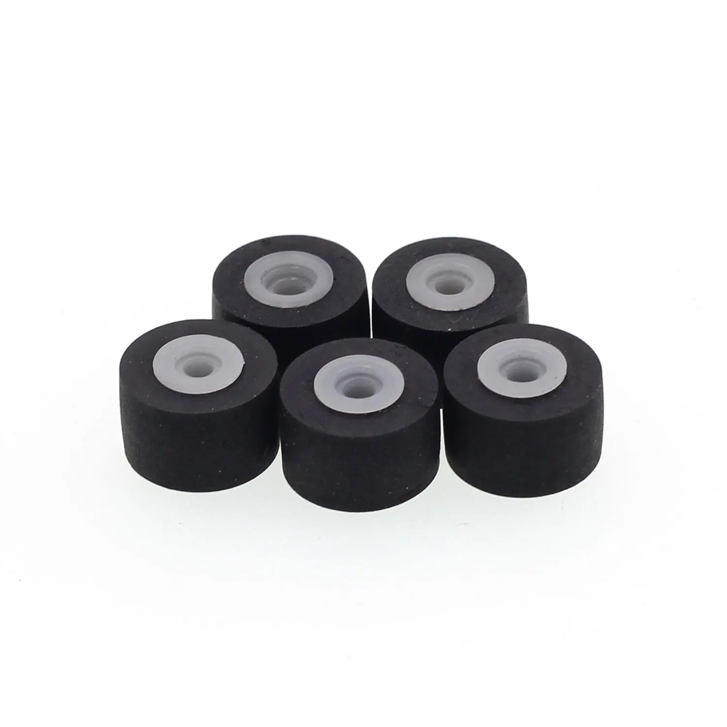 

5pcs Car Retractor Press Belt Pulley Deck Audio Pressure Recorder Press Cassette Deck Pinch Roller Tape Card Seat 10.5mmx7.2x2mm