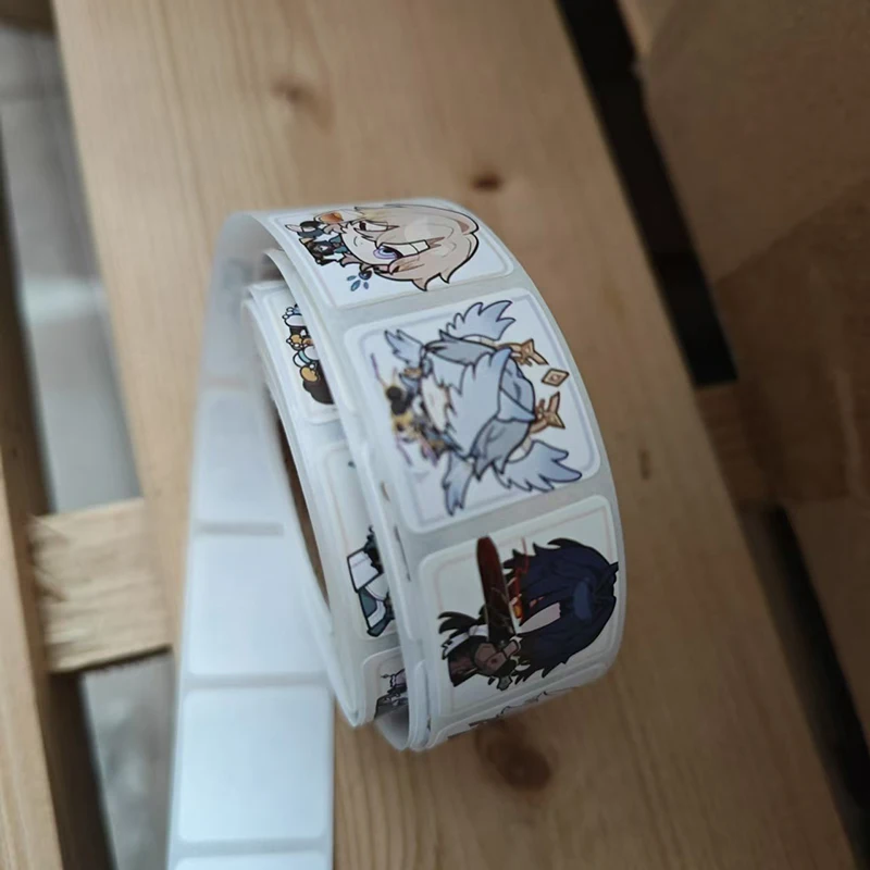 

Наклейки аниме Honkai: Star Rail 500 шт.