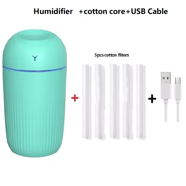 Mini Air Humidifier Aroma Oil Humidificador USB Cool Mist Sprayer with Colorful Soft Night Light Purifier for Home Car