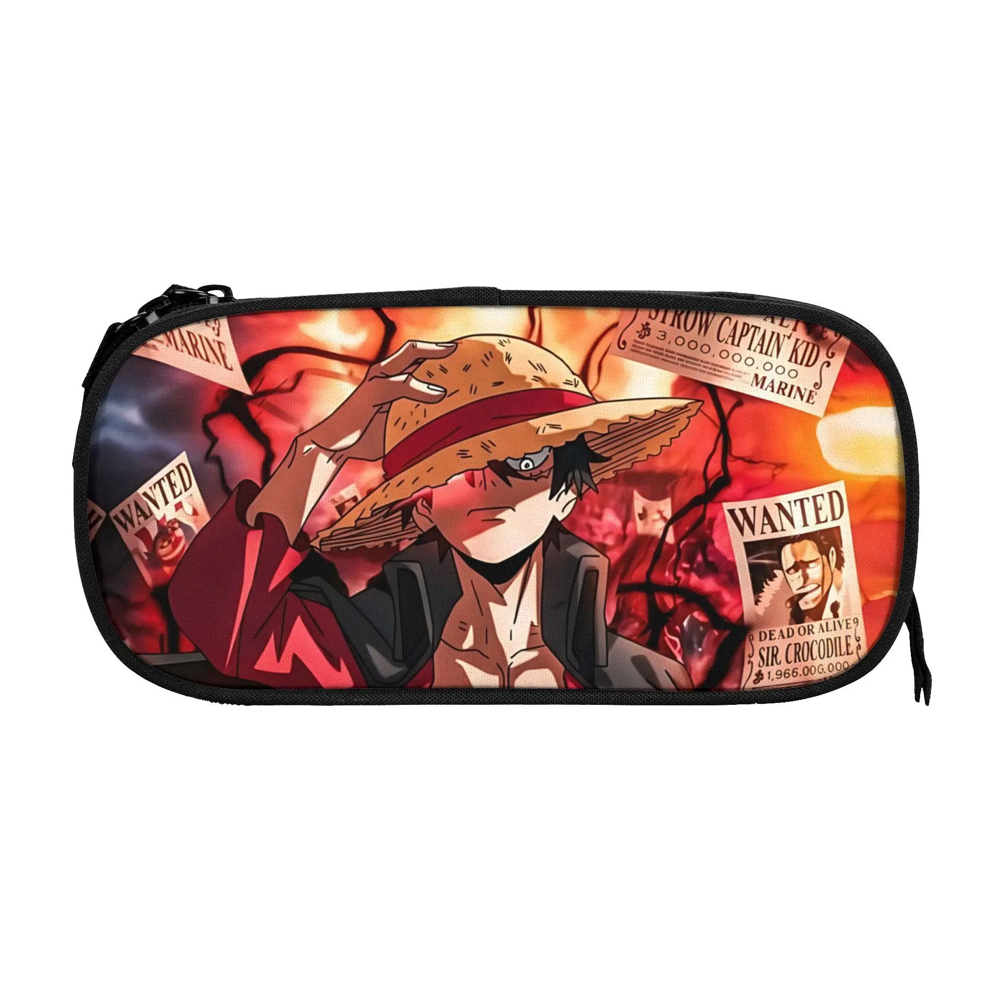 Фото Детская школьная сумка-пенал Custom One Piece Monkey D. Luffy большой вместимости для мальчиков и девочек №1