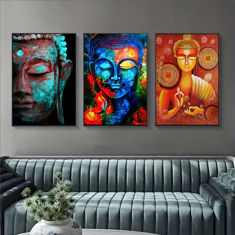 3 шт. буддистская почтовая картина будды