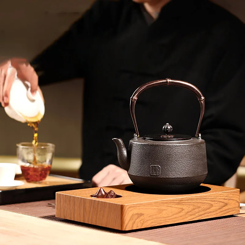 Японский чугунный чайник ручной работы для кипячения бытовой воды железный