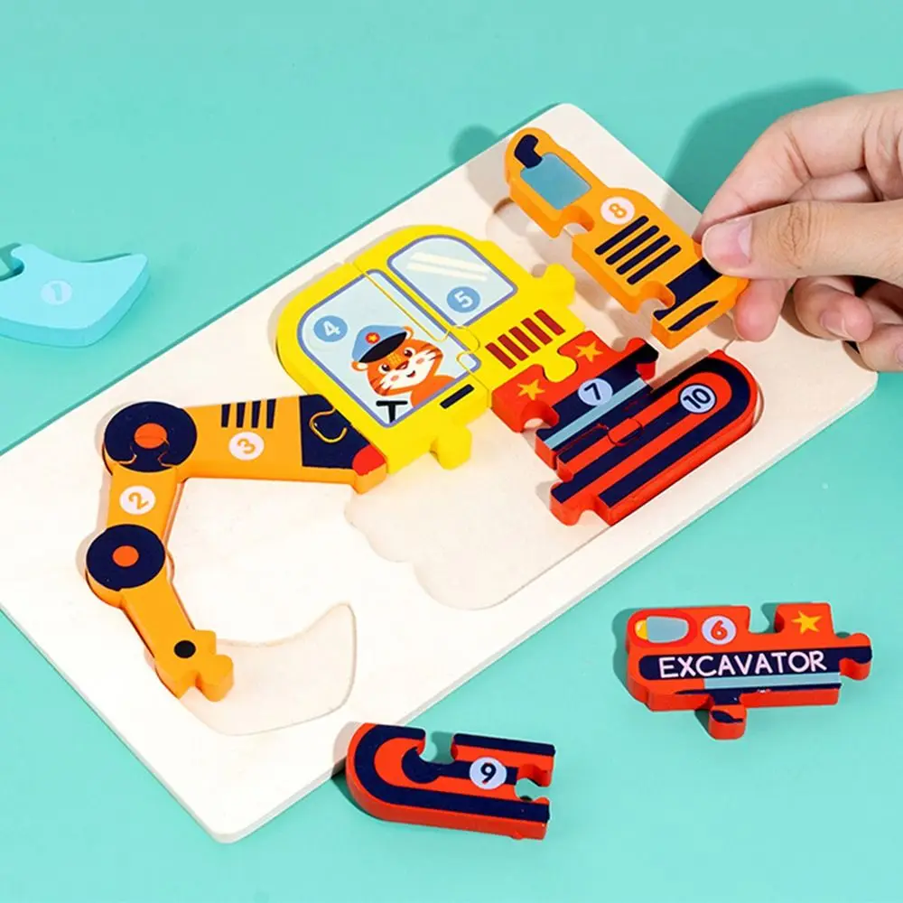 

Школьный автобус, прямоугольный 3D игрушечный автомобиль для раннего развития, головоломка, игрушка, интеллектуальная игра-головоломка