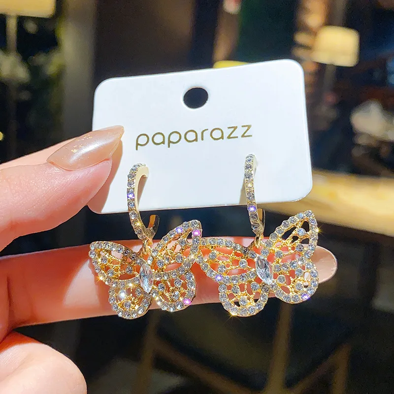 

Женские серьги-бабочки из серебра 925 пробы