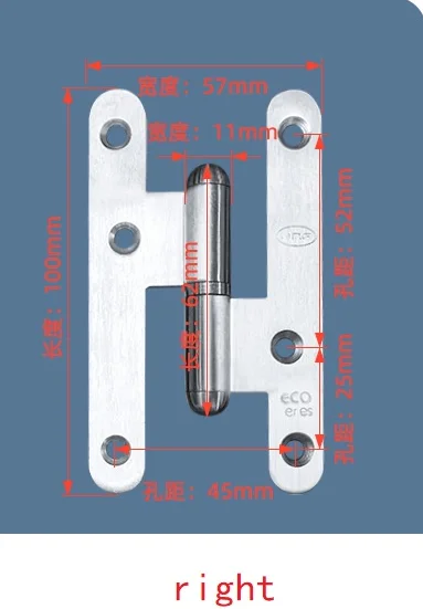 

Нержавеющая сталь H-образные спусковые петли 2,0 бесшумный подшипник пожарная дверь шарнир