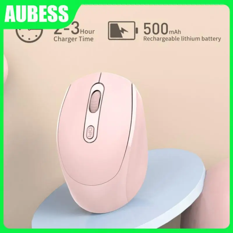 

Pc Laptop Mice Anti-skid 4 Keys Silent Wireless Mouse Morandi Portable Office Mouse Consumer Electronics Comfortable
