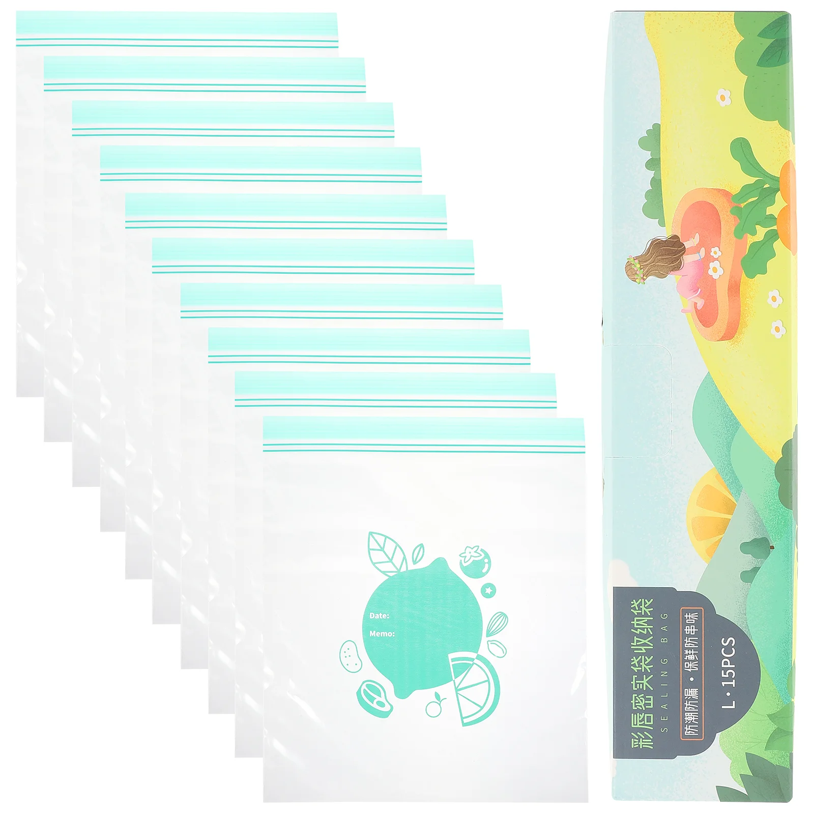 

15 шт., пакеты для овощей в холодильнике