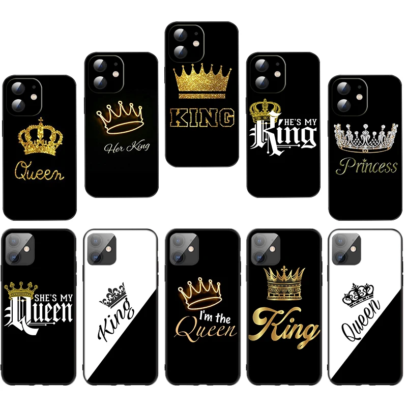 F11 King Queen Princess Soft Silicone Case for Huawei P10 20 30 Lite 2018 P Smart S Z Pro 2019 2021 Y8S Y9S