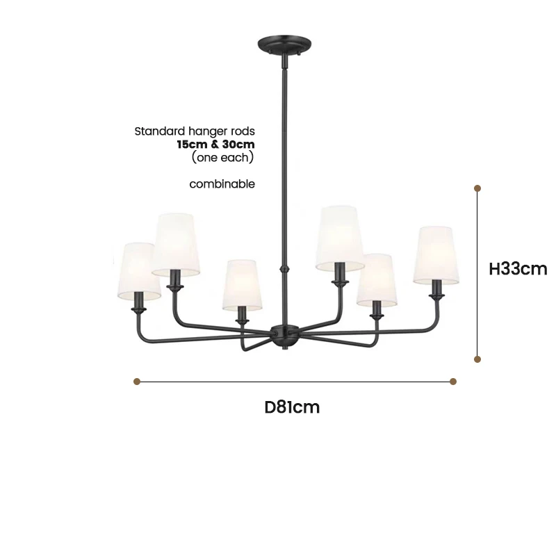 

Винтажная люстра NORMICHY полированное золото/черный