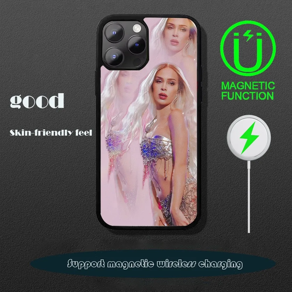 Singer B-Bad Gya Phone Case For iPhone 16 15 14 13 12 11 Pro Max Plus Mini Magsafe Mirror Wireless Magnetic Cover