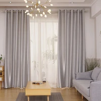 super low price modern and simple pure color single sided light curtain special blackout curtain cloth for hotel projects