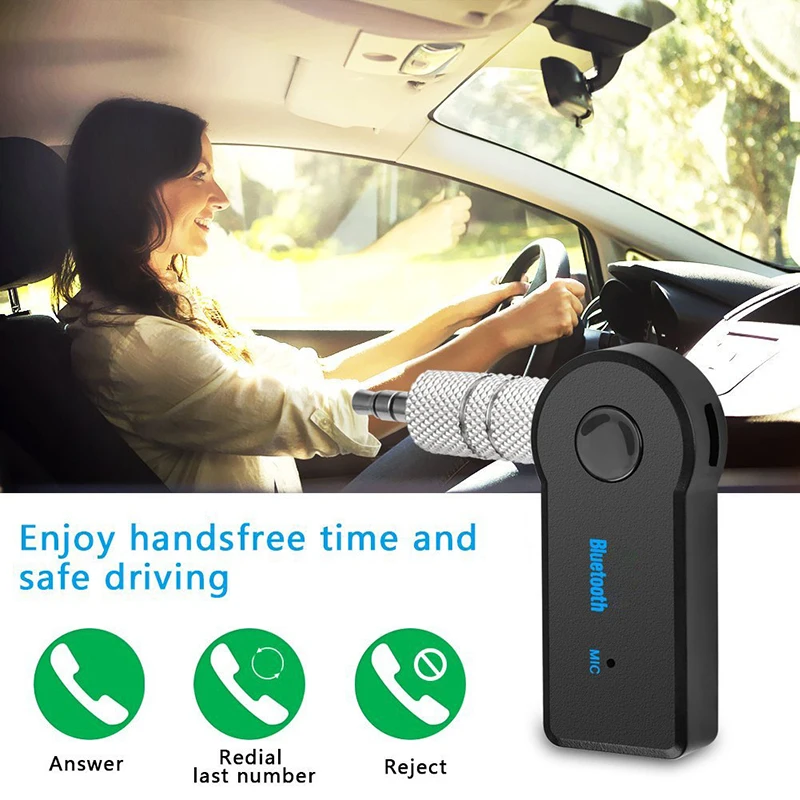 

2 in 1 Wireless Bluetooth 5.0 Receiver Transmitter Adapter 3.5mm Jack For Car Music Audio Aux A2dp Headphone Reciever Handsfree