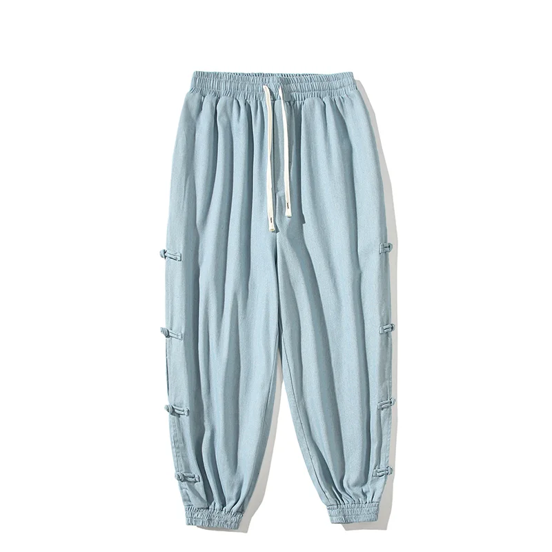 Свободные джинсы в китайском стиле Мужская одежда джинсовые повседневные