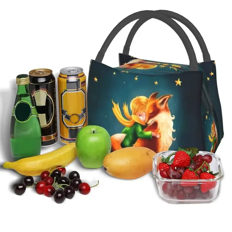 Изолированная сумка для обеда с изображением Маленького принца из сказочной