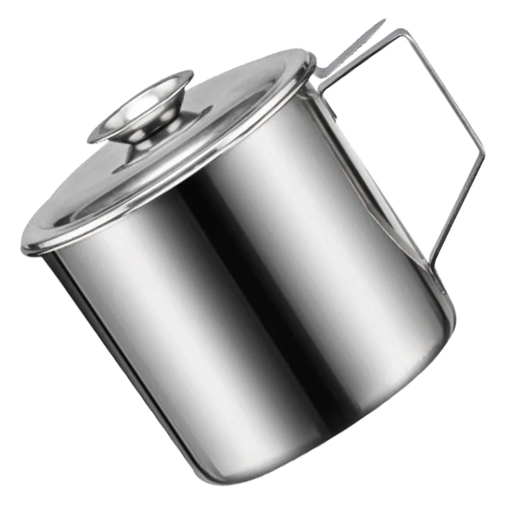 

Oil Pot Grease Steel Strainer Dispenser Container Stainless Bacon Cooking Canister Canleakproof Filter Fat Jar Household Mesh