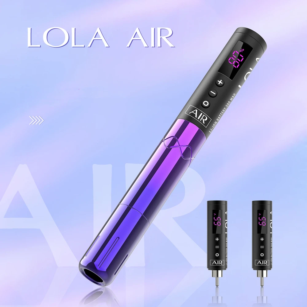 EZ Lola Air Permanent Makuep Tattoo Pen Wireless Battery Tattoo Machine for Tattoo SMP Eyebrow Eyeliner Lips 3 Batteries