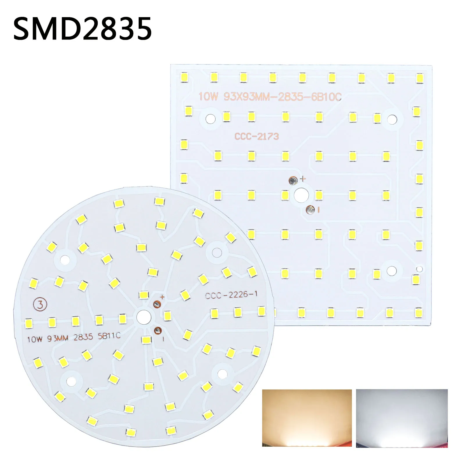 1 шт., яркий светодиодный Кристалл SMD2835, стандартная матрица/круглый фотоэлемент, COB 10 Вт, 15 Вт, 22 Вт для аксессуаров для освещения, Точечный светильник, лампочка для прожектора, сделай сам