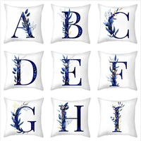 custom cushion cover wedding decoration choose your name word logo personalized letter flower pillow case for sofa bed chair