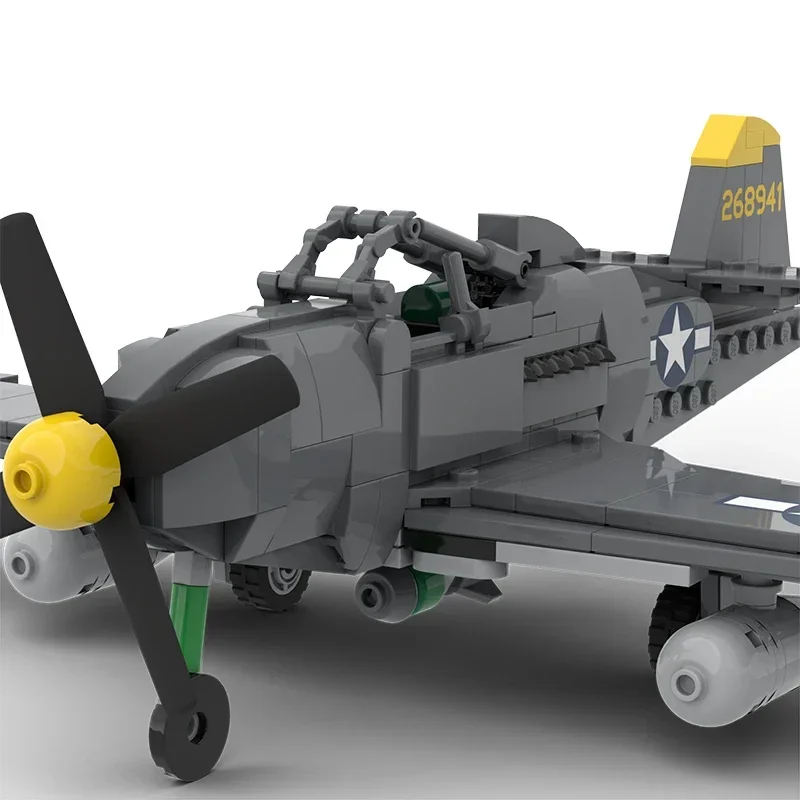 Технические Moc Bricks военная модель P-63 King Cobra Bomber модульные строительные блоки
