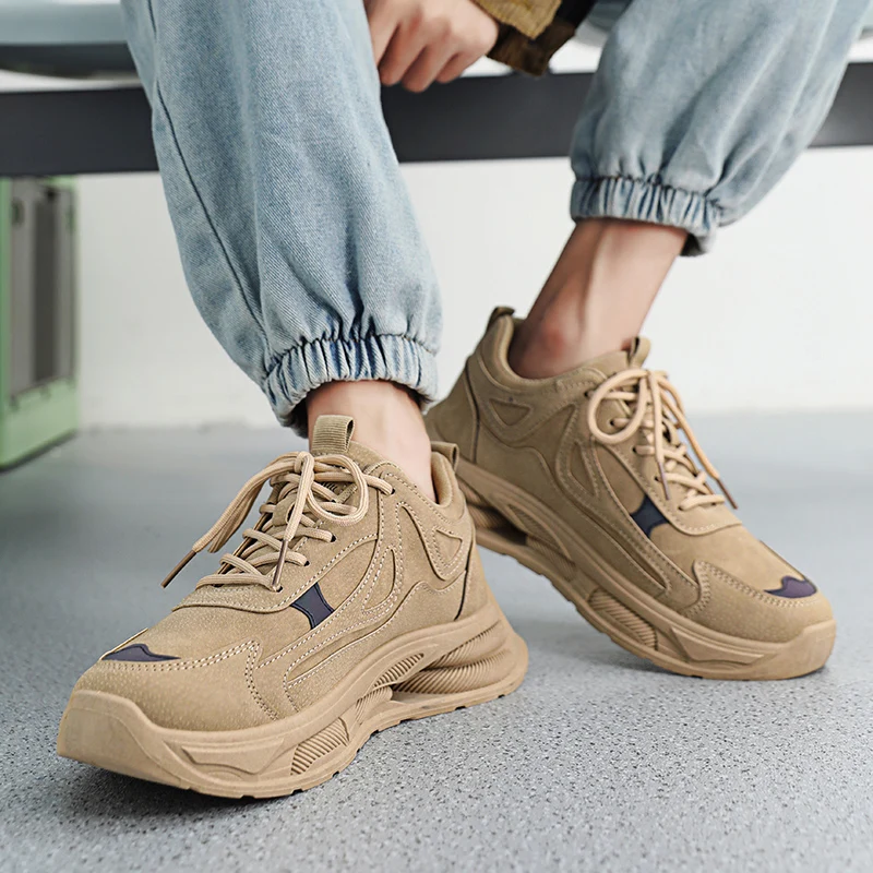 Мужские повседневные кроссовки зимняя уличная спортивная теплая плюшевая