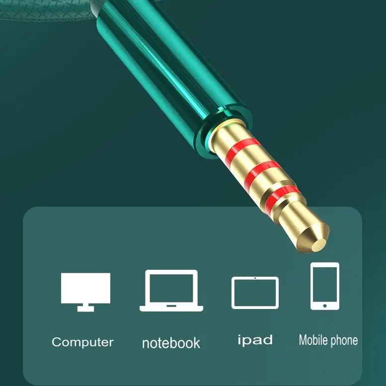 1 шт. новые металлические проводные наушники проводная гарнитура с