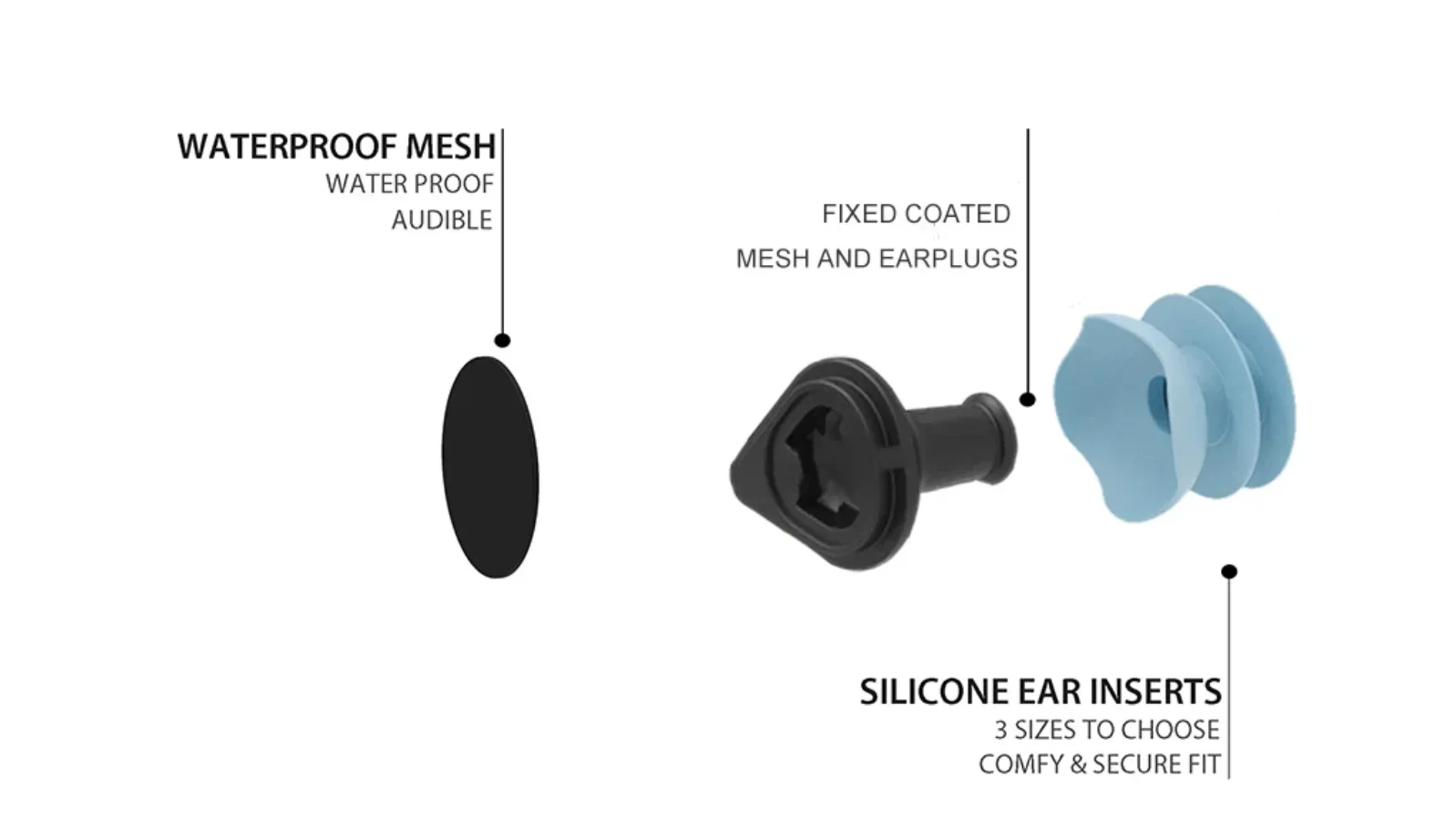 Беруши для плавания мягкие силиконовые звуковые водонепроницаемые беруши